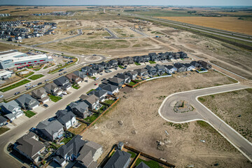Aerial of Rosewood Neighborhood in Saskatoon, Canada