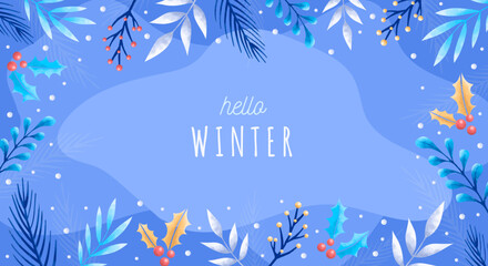 Colorful Winter Background