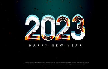 2023 for happy new year greetings.