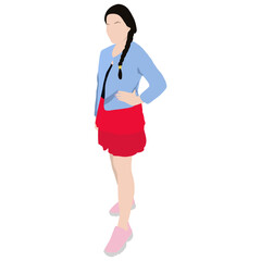 sexy miniamalist boho style girl
