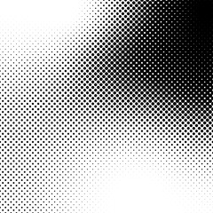 Halftone background. Grunge halftone pop art texture. White and black abstract wallpaper. Geometric retro vector 