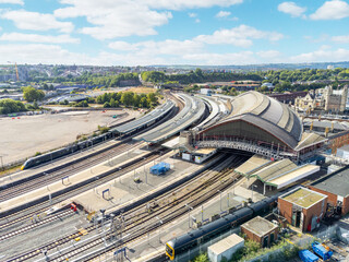 Temple Meads Station, Bristol, from Drone