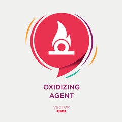 Obraz premium Creative (Oxidizing agent) Icon, Vector sign.