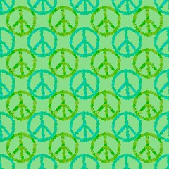 Valentines hearts seamless peace sign pattern for wrapping paper and fabrics and linens and kids clothes print