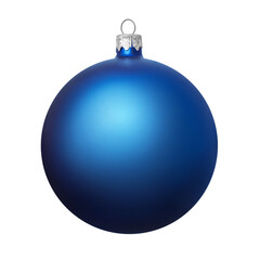 Bauble or Christmas ball blue, isolate