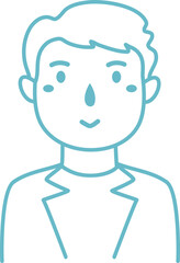 Businessman character avatar