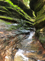 waterfall in the mountains