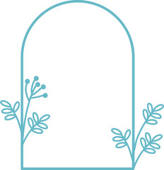 Obraz premium floral frame border