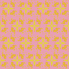 Bell Holly Berry Christmas Tree Star Seamless Pattern Background Garden Nature Winter Art