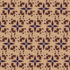 Bell Holly Berry Christmas Tree Star Seamless Pattern Background Garden Nature Winter Art