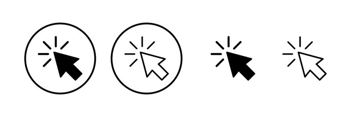 Click icon vector illustration. pointer arrow sign and symbol. cursor icon