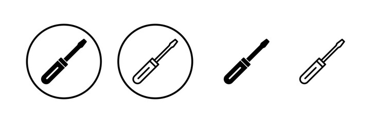 Screwdriver icon vector illustration. tools sign and symbol