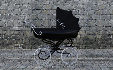 Vintage Victorian Pram