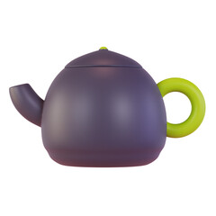 3d render cooking tool teapot