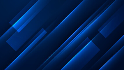 Obraz premium Abstract blue background poster with dynamic. technology network Vector illustration.