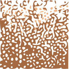 Abstract Vector Brown and Beige Wavy Shapes Superposed