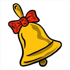 bell vector christmas icon logo