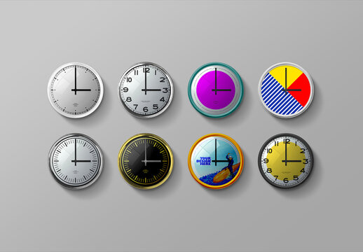 Clock Wall Mockup 01