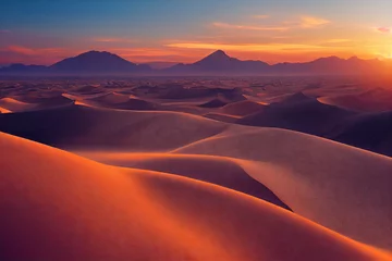 Vlies Fototapete Backstein sunrise in the desert