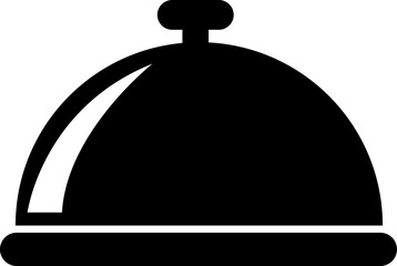 serving dish icon, vector, glyph style design on white background. 