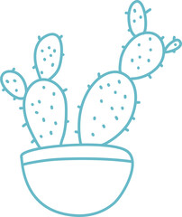 cactus with funny style