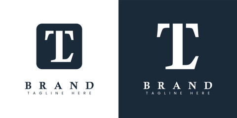 Modern Letter LT Logo, suitable for any business or identity with LT or TL initials.