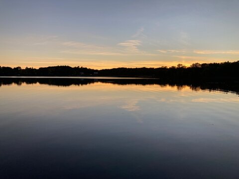 Atardecer en el lago