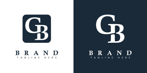Modern Letter GB Logo, suitable for any business or identity with GB / BG initials.
