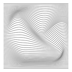 Abstract wave lines