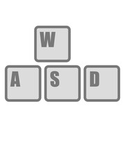 Computer WASD Tastatur Tasten 