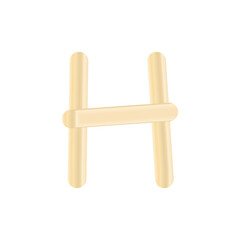 Alphabet wood