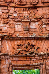 old ruins of santisima trinidad monastery in encarnacion, paraguay.