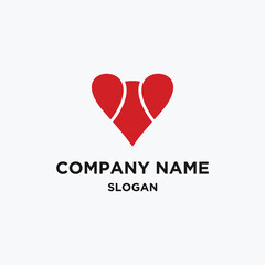 Love logo template vector illustration design