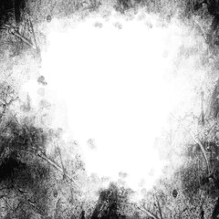 Abstract concrete square frame