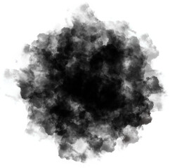 abstract black dense smoke explosion effect