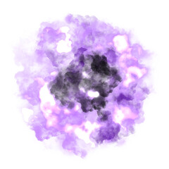 purple magic smog realistic effect