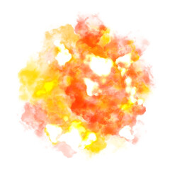 realistic effect of orange smog