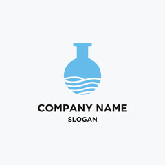 Water lab logo icon design template 