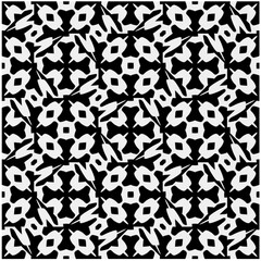 Monochrome Repeat Pattern.black and white grunge  background.Abstract halftone pattern.