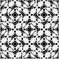 Monochrome Repeat Pattern.black and white grunge  background.Abstract halftone pattern.