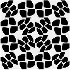 Monochrome Repeat Pattern.black and white grunge  background.Abstract halftone pattern.

