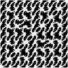 Monochrome Repeat Pattern.black and white grunge  background.Abstract halftone pattern.