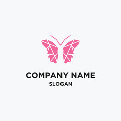 Butterfly logo icon design template vector illustration