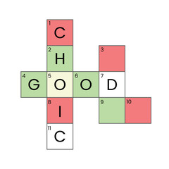 Crossword puzzle box for your icon