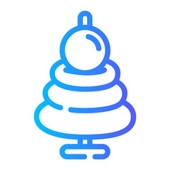 pyramid gradient icon