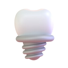 3d render tooth dental health and care illustration