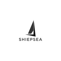 Shiepsea logo icon design template flat vector	
