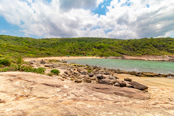 Praia do Ermit&atilde;o Guarapari regi&atilde;o metropolitana de Vit&oacute;ria, Espirito Santo, Brasil