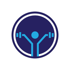 Fitness logo template vector icon