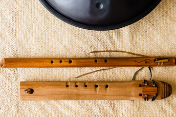 Flutes, instruments for relaxation, meditation and music. © Daniel
